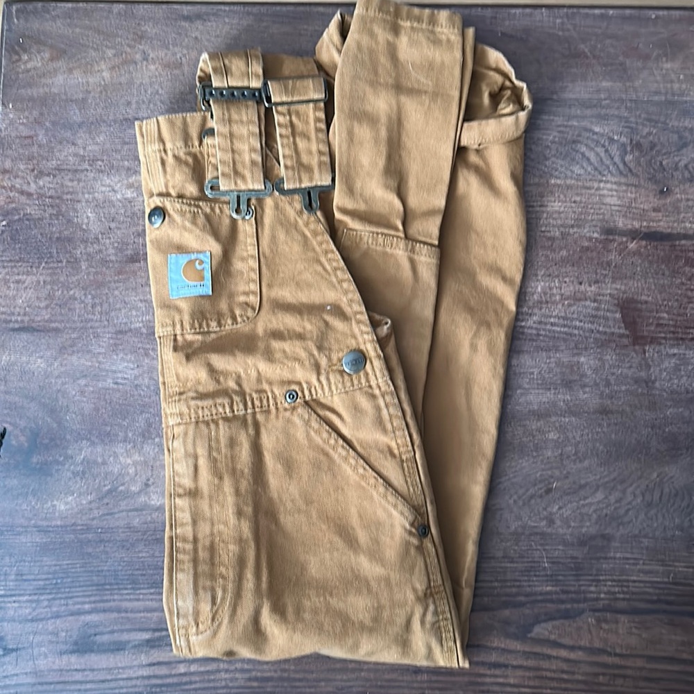 Boys size 6 Carhartt double kneed overalls
